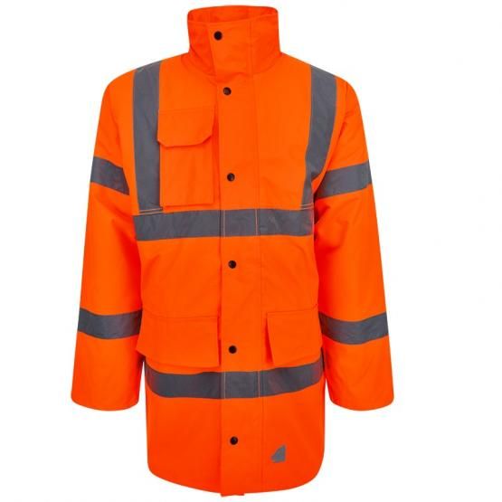 Warnschutzparka, neonorange