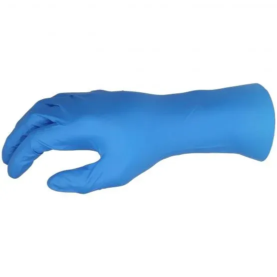 Nitril Einweghandschuhe, High Risk, 30 cm, blau, 50 St.