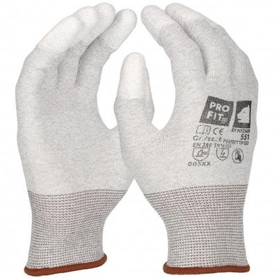 ESD Handschuh ESD Handschuh "Perfect tip esd" Fingerkuppen PU beschichtet