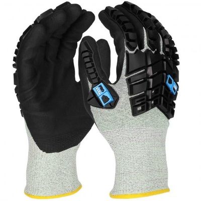 Nitril Schnittschutzhandschuh, Nitril Schnittschutzhandschuh,"TPR-Protector", Level F, grün / schwarz