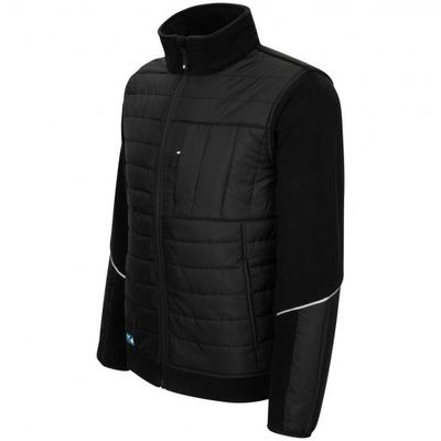 Fleecejacke "Hybrid", schwarz