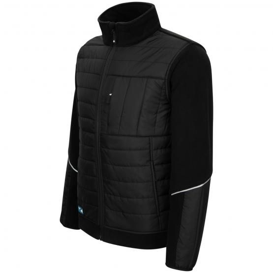 Fleecejacke "Hybrid", schwarz