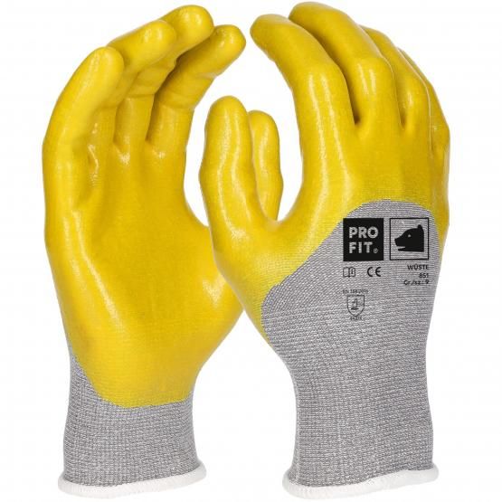 Nitril Handschuhe "Wüste", 3/4 beschichtet, gelb, premium
