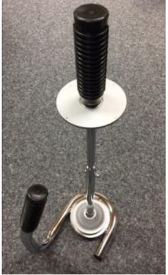 Stretchfolienhandabroller aus Stahl mit Kugellager und Bremsscheibe Stretchfolienhandabroller aus Stahl mit Kugellager und Bremsscheibe