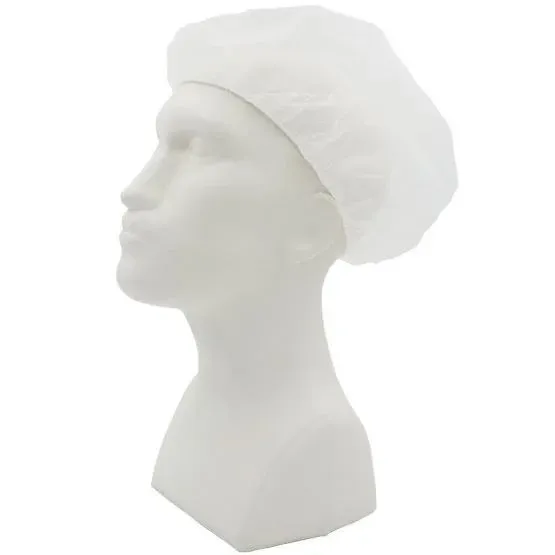 PP-Baretthaube weiß, ca. 61cm, 1 Pack =100 St