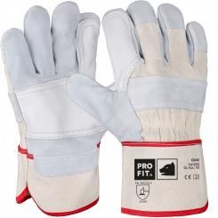 Rindspalt Leder Arbeitshandschuh, "Ebbe", Volllederverstärkung