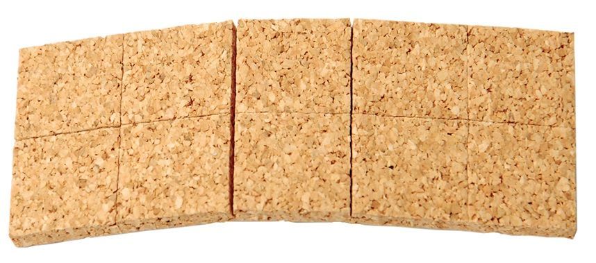 KKST Kork-Stapelscheiben schwach klebend auf Rolle gestanzt, 4 x 18 x 18 mm KKST Kork-Stapelscheiben schwach klebend auf Rolle gestanzt, 4 x 18 x 18 mm