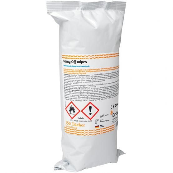 Desinfektionstücher "Spray off" Nachfüllpack 150 Tücher