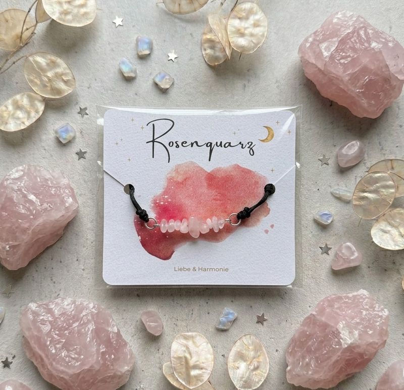 Rosenquarz Armband