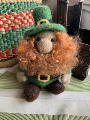 Needle Felted Irish Leprechaun