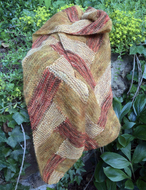 Entrelac Braided Scarf Pattern