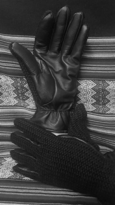 Leather Alpaca Driving Gloves