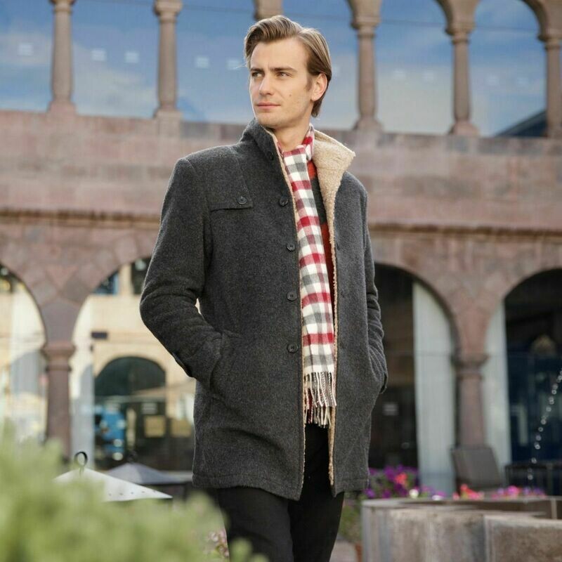 Check Design Alpaca Scarf