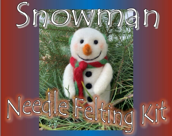 Snowman Felting Kit