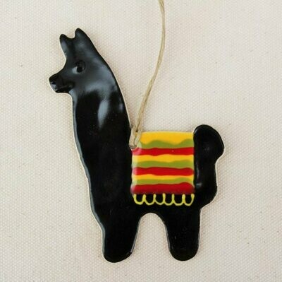 Black Llama Ornament