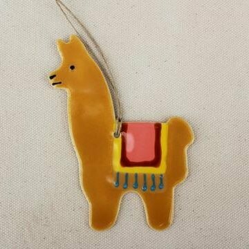 Fawn Llama Ornament