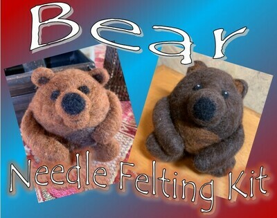 Bear Needle Felting Kit