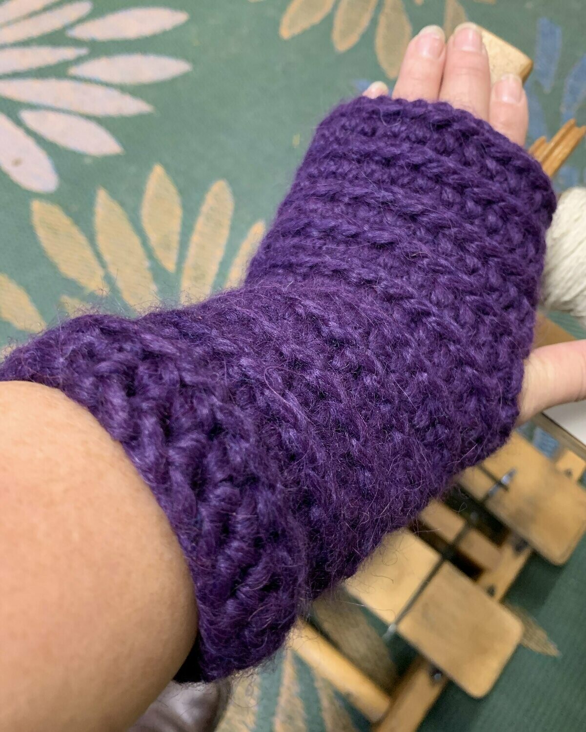 Bulky Ribbed Fingerless Gloves