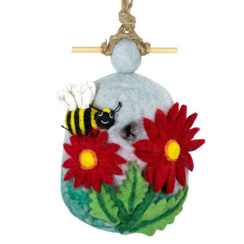 Felt Birdhouse - Bumblebee