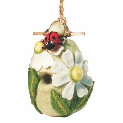 Felt Birdhouse - Lady Bug