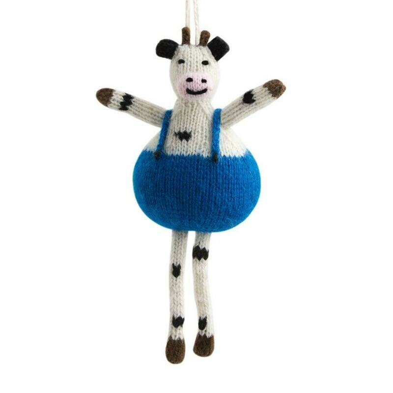 Alpaca Cow Ornament