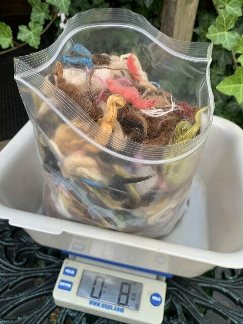 Colorful Alpaca Fiber Seconds – 8 oz of Hand-Dyed Suri and Huacaya Fiber