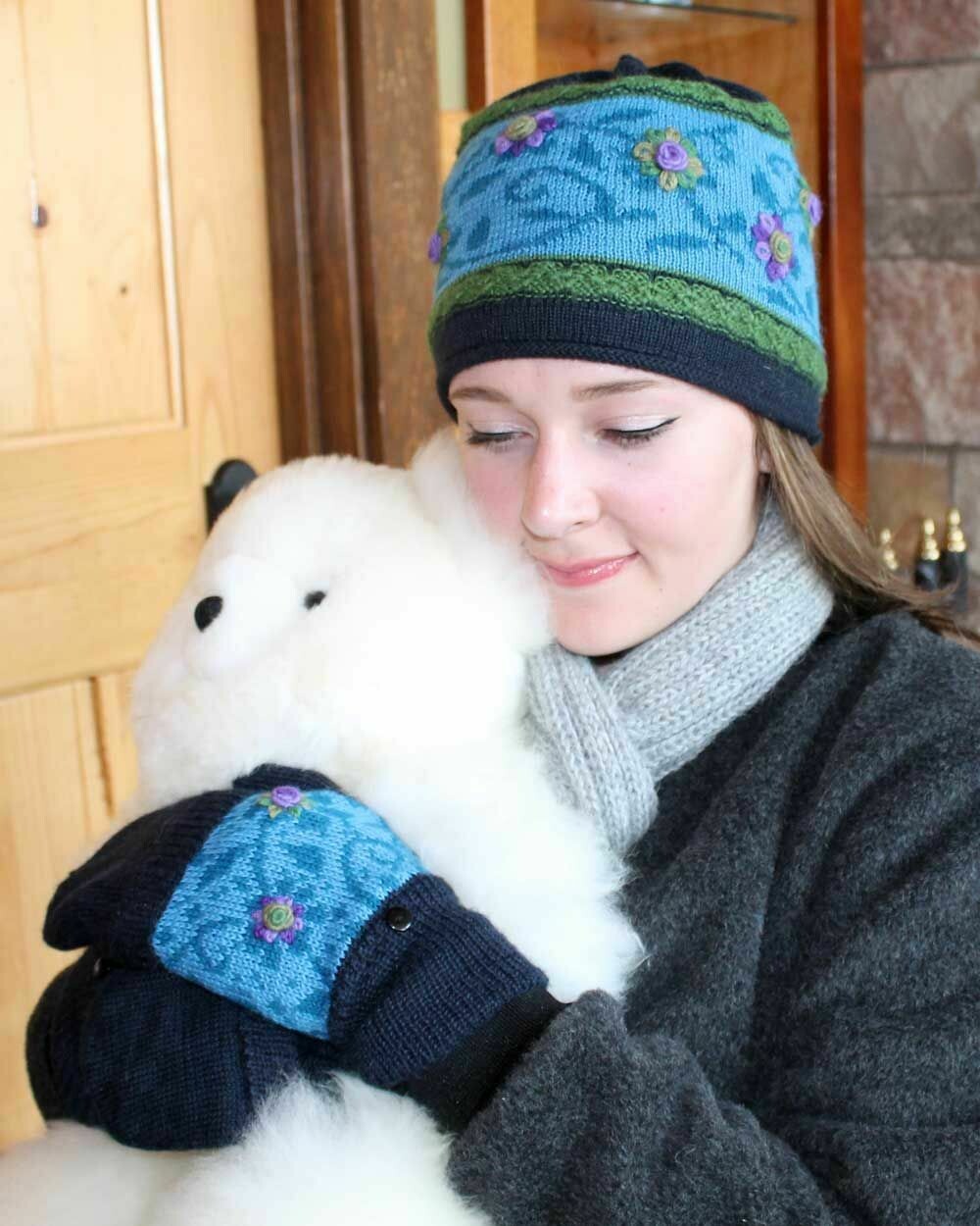 Spring Garden Alpaca Glittens Spring Garden Alpaca Glittens