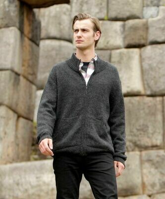 Brookfield Full Zip Alpaca Cardigan