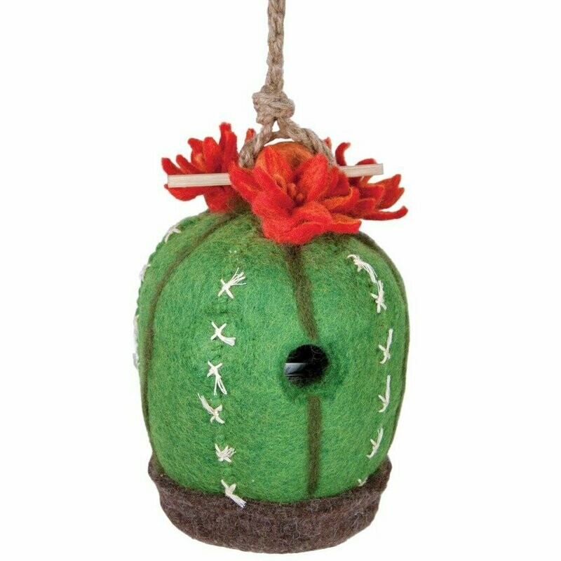 Felt Birdhouse - Cactus