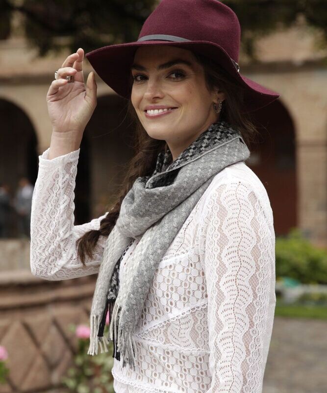 Multi Color Woven Alpaca Scarves