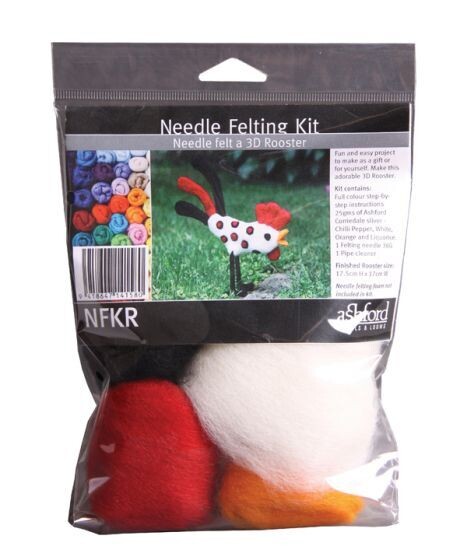 Rooster Needle Felting Kit
