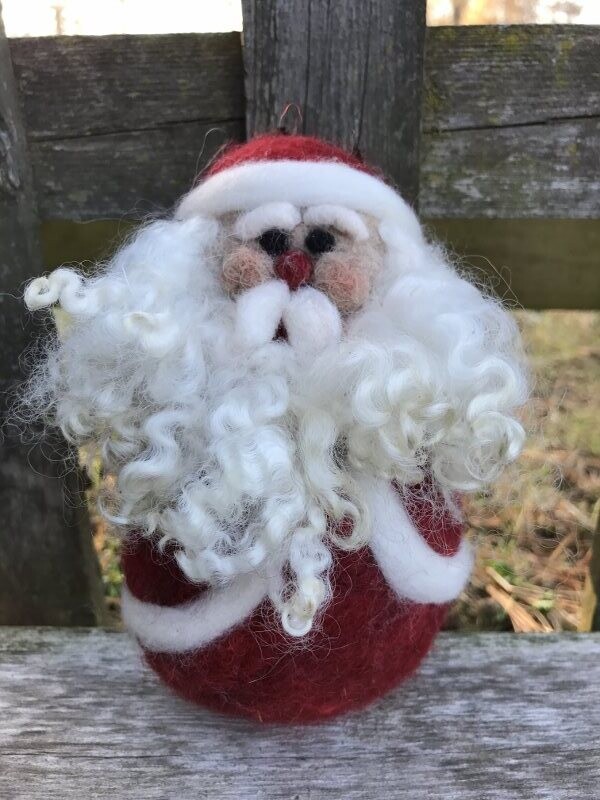 Needle Felted Santa