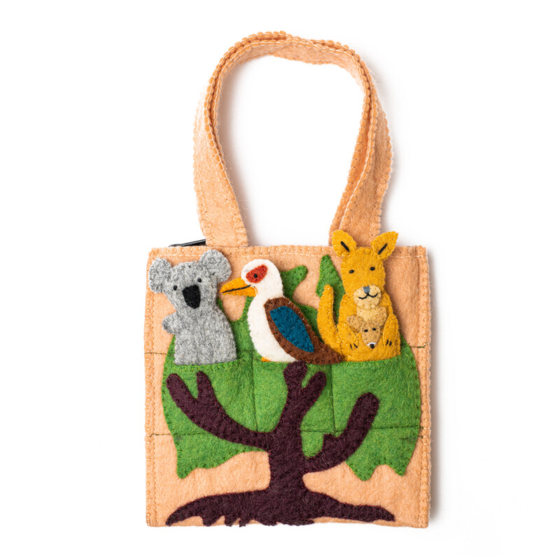 Australian Felt Puppet Bag