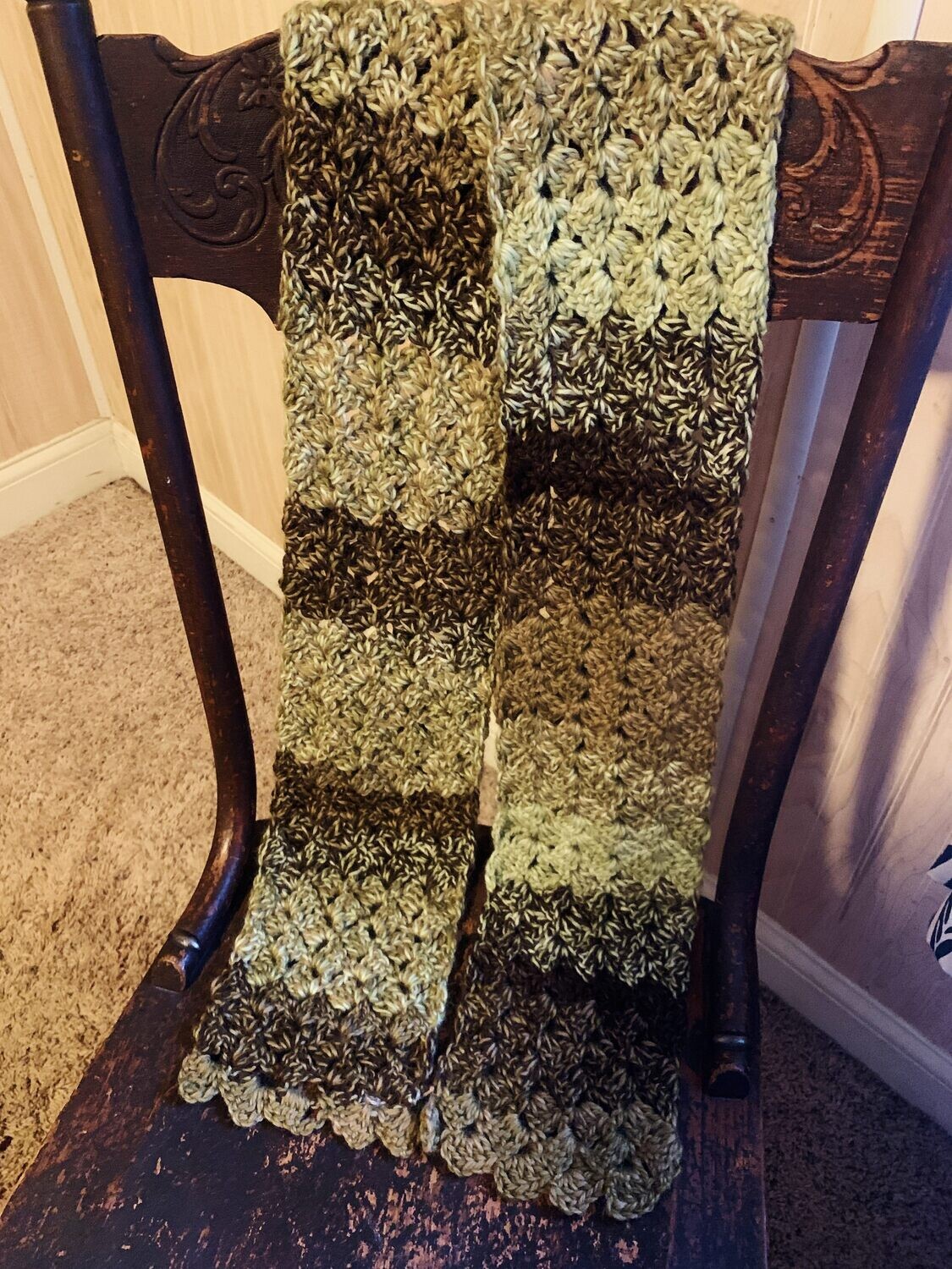 Espiral Spring Petals Alpaca Scarf - Pistachio