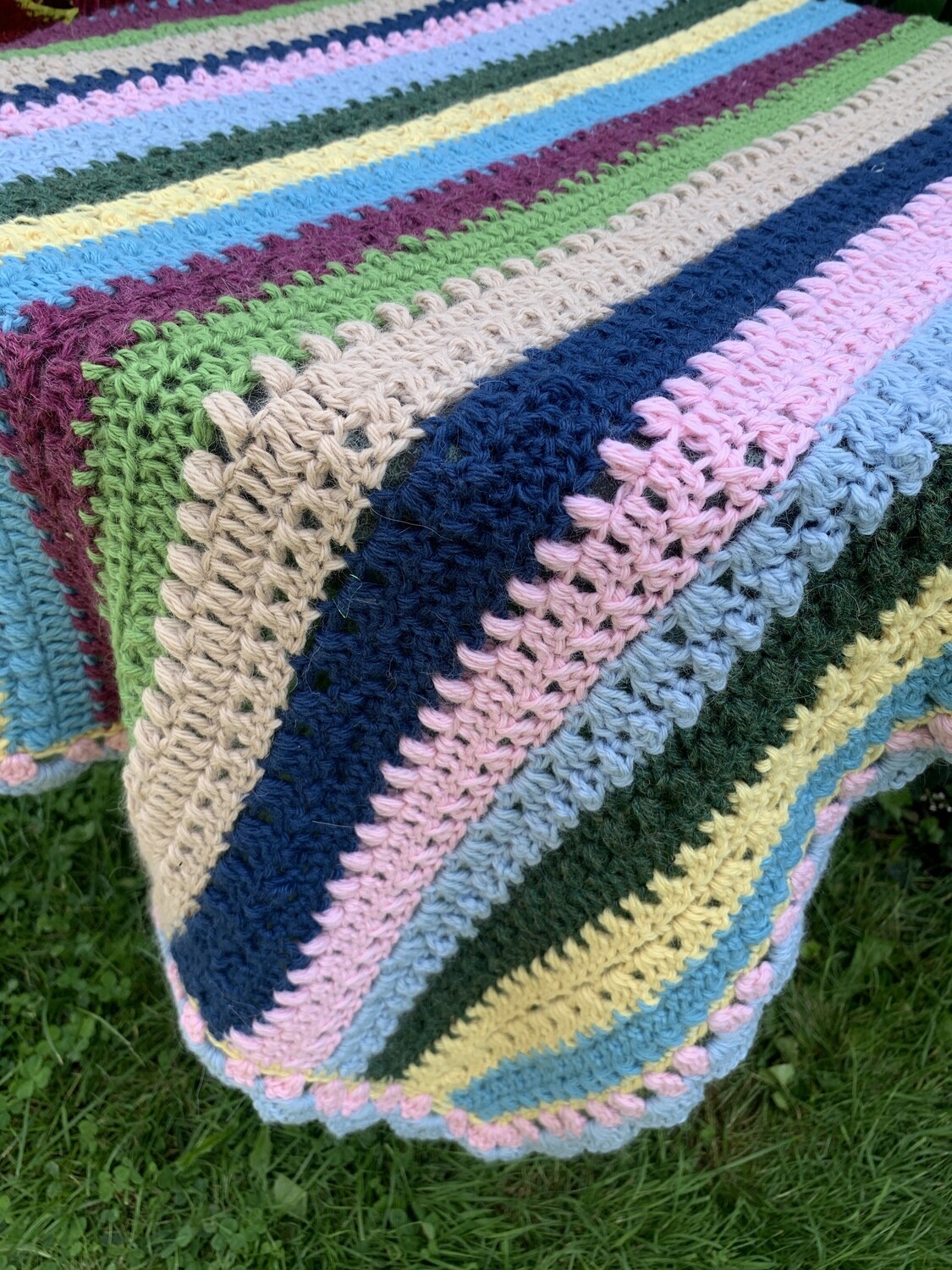Sweet Stripes Alpaca Baby Blanket