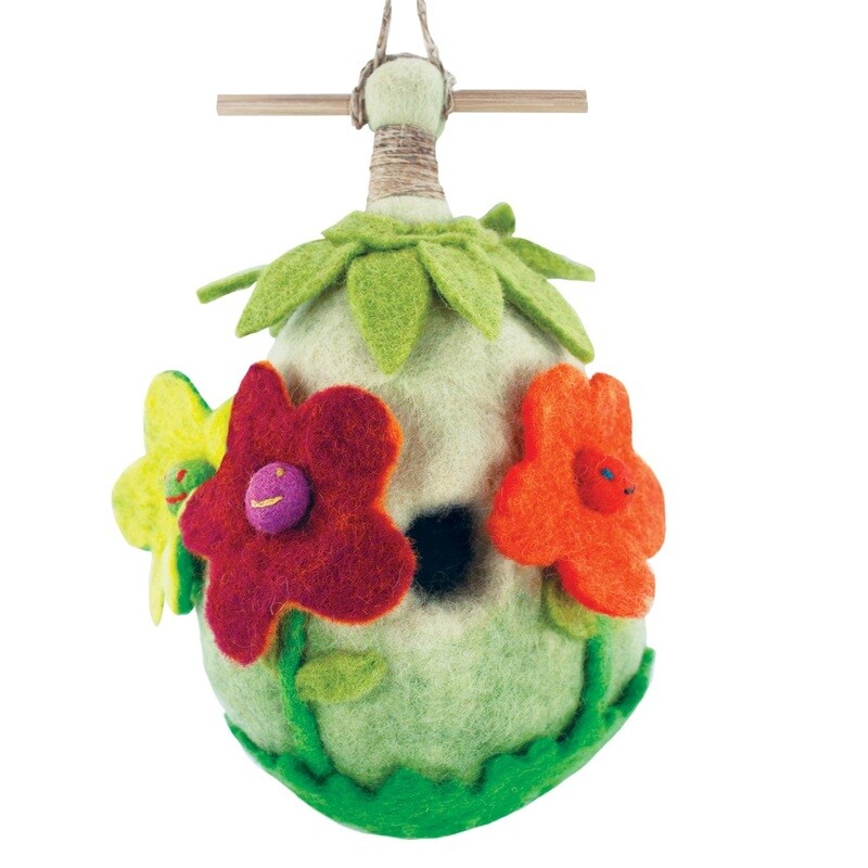 Felt Birdhouse - Friendly Flower Birdhouse