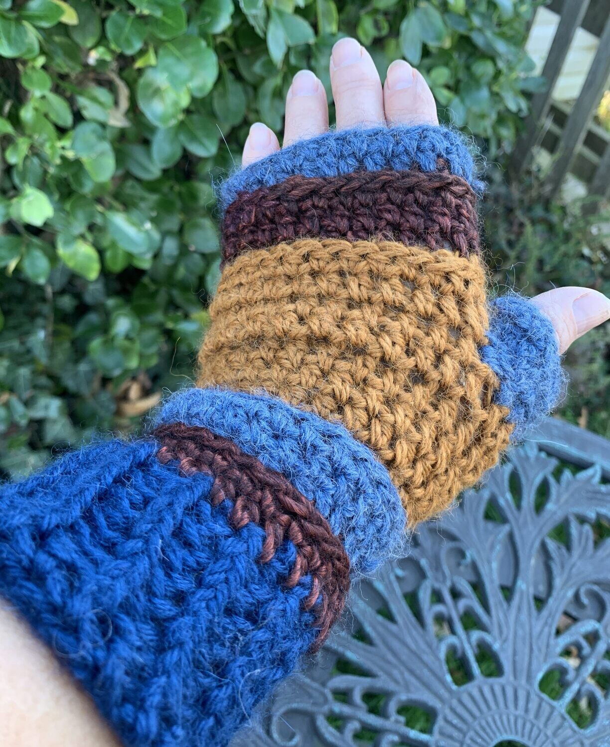 Multi-Color Fingerless Gloves