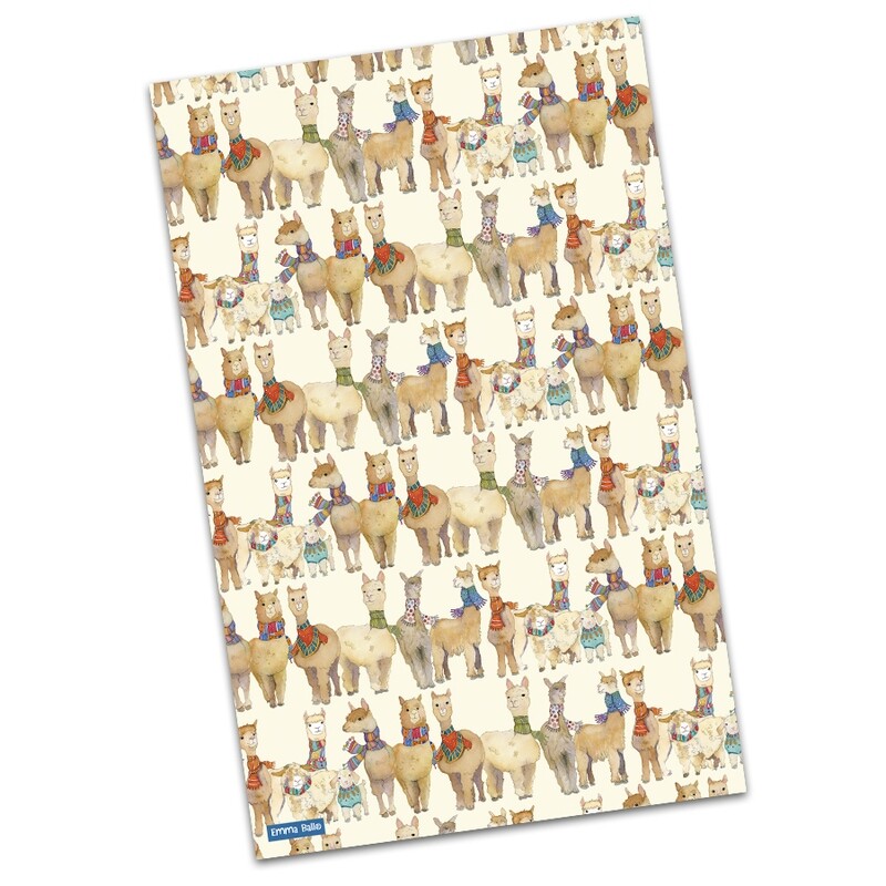 Alpacas &amp; Friends Tea Towel