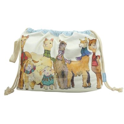 Alpaca & Friends Drawstring Bag