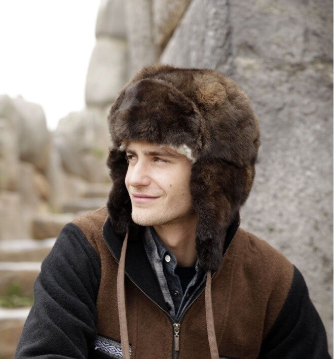 Alpaca Fur Bomber Hat