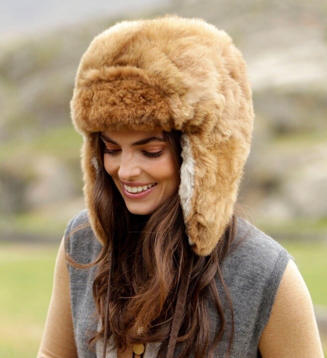 100% Baby Alpaca Fur Hat