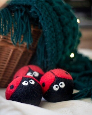 Ladybug Trio Eco Dryer Balls