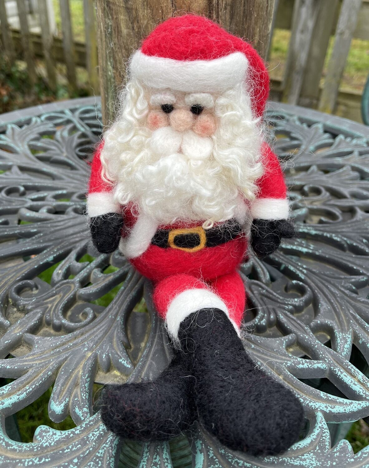 Needle Felted Santa Collectible