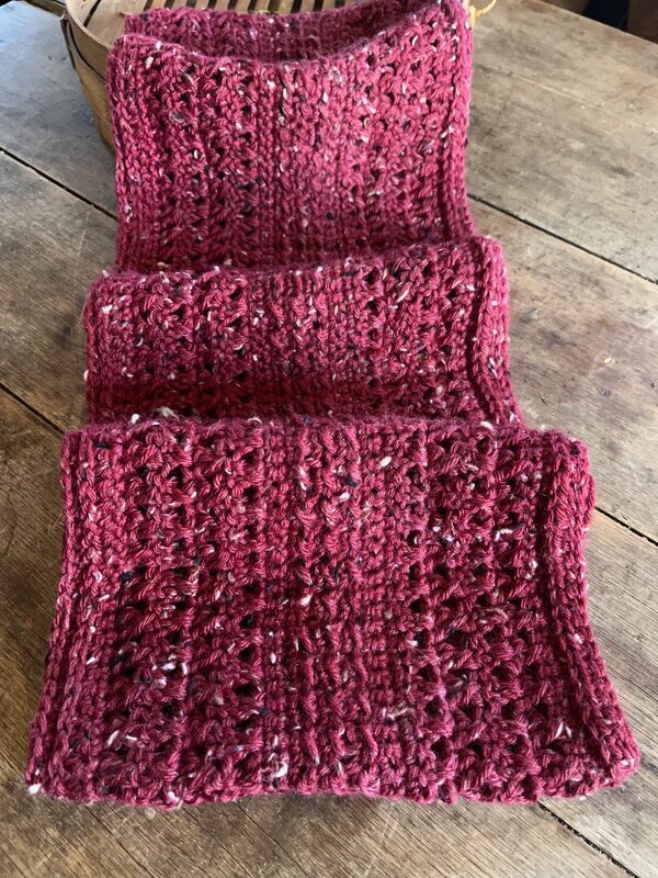 Alpaca Tweed Buttoned Cowl