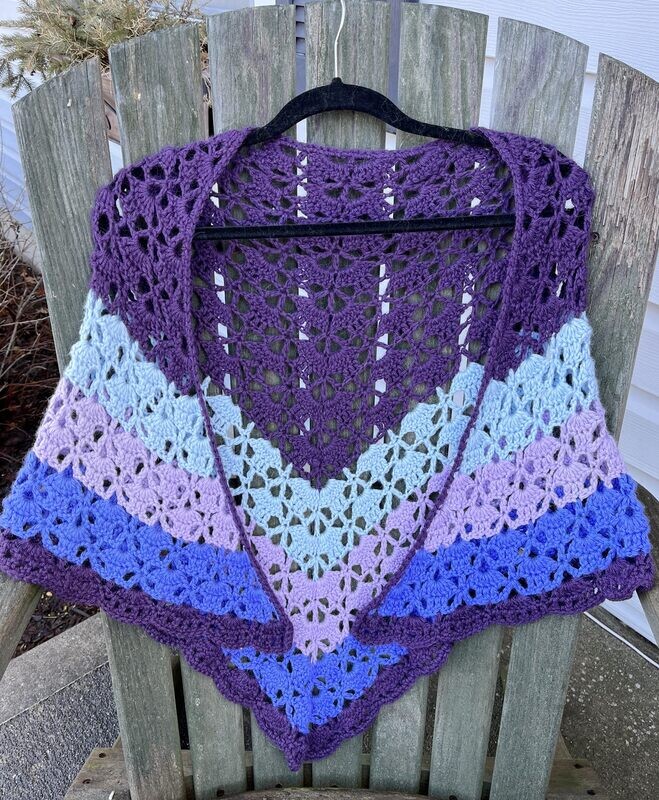 Triangular Alpaca Shawl