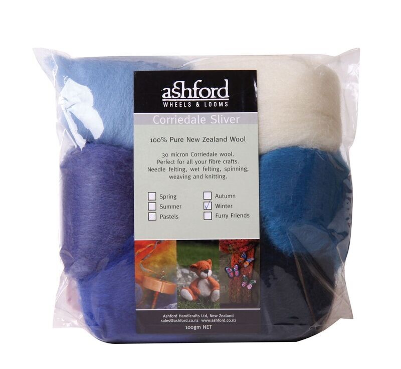 Corriedale Sliver Pack - Winter