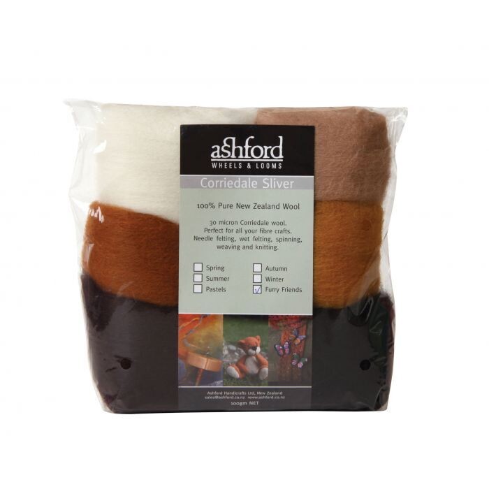 Corriedale Sliver Pack - Furry Friends