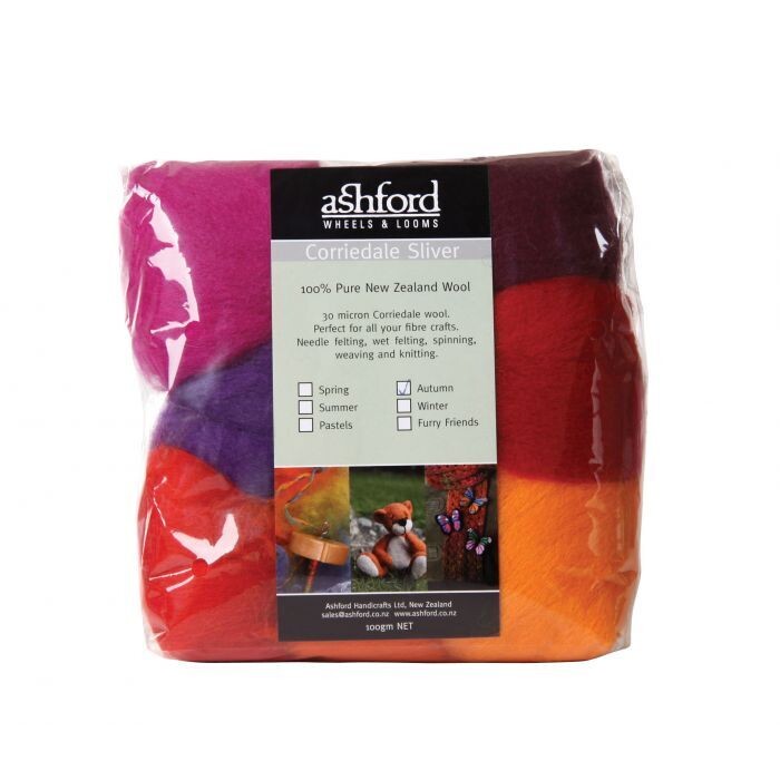 Corriedale Sliver Pack - Autumn
