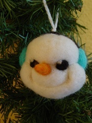 Snowman Ornament Felting Kit