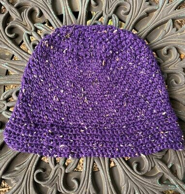 Purple Alpaca Tweed Hat